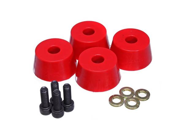 Energy Suspension - Energy Suspension 96-02 Toyota 4Runner Front Hyper Flex Red Bump Stop Set - 8.9103R