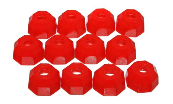 Energy Suspension - Energy Suspension Universal Red 12mm Taper Dia Octagon Tie Rod Dust Boots (BOX of 12) - 9.13110R