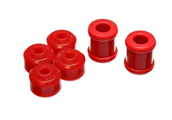 Energy Suspension - Energy Suspension 88-98 GM Silverado 1/2 Ton C-10/C1500 P/U 2WD Red Front Shock Bushing Set - 9.8137R