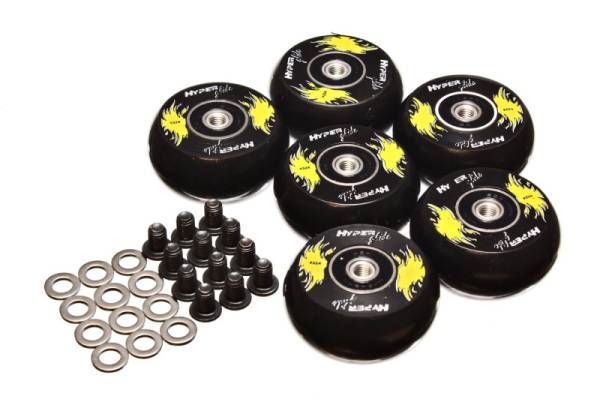Energy Suspension - Energy Suspension 2in /50 Mm Wheel (6 Ea) - Black - 9.9170G