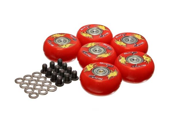 Energy Suspension - Energy Suspension 2in /50 Mm Wheel (6 Ea) - Red - 9.9170R