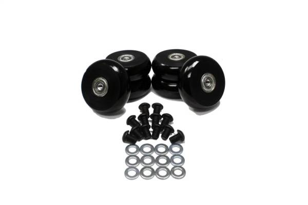 Energy Suspension - Energy Suspension 2.375in Black Hyper-Glide PolyCreeper Wheels (Set of 6) - 9.9172G