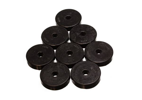 Energy Suspension - Energy Suspension Polyurethane Pad Set - 2 9/32in OD x 7/16in Hole ID x 1/2in Height - Round Black - 9.9528G
