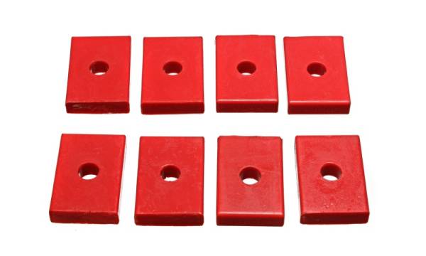 Energy Suspension - Energy Suspension Pad - Firm - 2-7/16in L x 1-5/8in W x 15/32in ID x 1/2in H - Red - 9.9536R