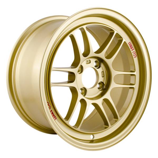 Enkei - Enkei RPF1 15x8 4x100 28mm Offset 75mm Bore Gold Wheel - 3795804928GG