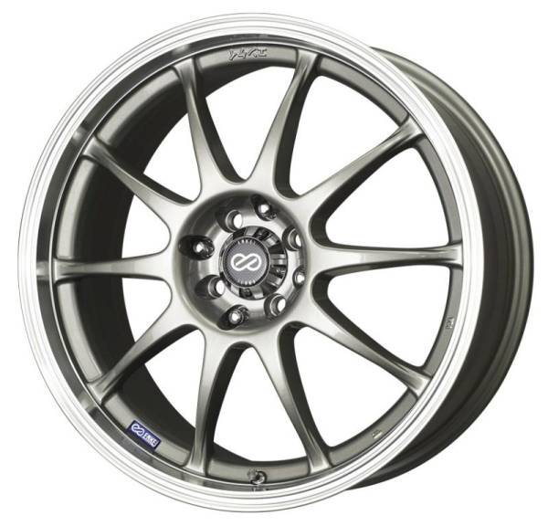 Enkei - Enkei J10 16x7 4x100/108 42mm Offset 72.62mm Bore Dia Silver w/ Machined Lip Wheel - 409-670-11SP