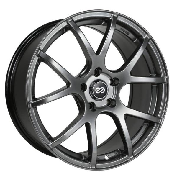 Enkei - Enkei M52 16x7 38mm Offset 5x114.3 Bolt Pattern 72.6mm Bore Dia Hyper Black Wheel - 480-670-6538HB