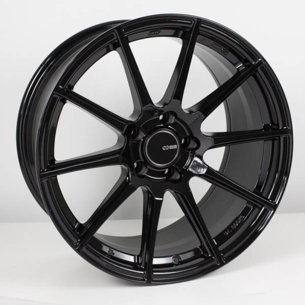 Enkei - Enkei TS10 17x8 4x100 40mm Offset 72.6mm Bore Black Wheel - 499-780-4940BK