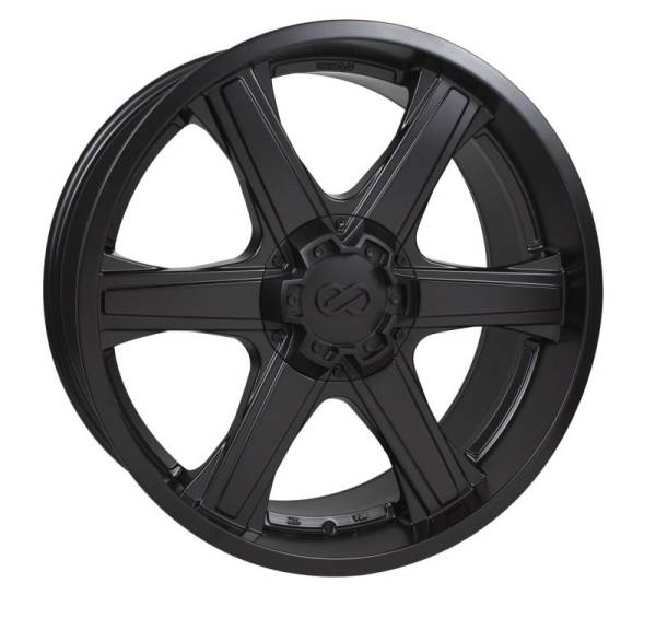 Enkei - Enkei BHAWK 22x9.5 6x139.7 30mm Offset 78mm Bore Black Wheel - 503-2295-8330BK