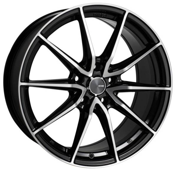 Enkei - Enkei DRACO 17x7.5 5x114.3 45mm Offset 72.6mm Bore Black Machined Wheel - 509-775-6545BKM