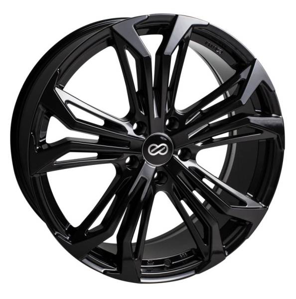 Enkei - Enkei Vortex 5 Wheel 18x8 38mm Offset 5x114.3 72.6mm Bore Black Paint Wheel - 510-880-6538BK