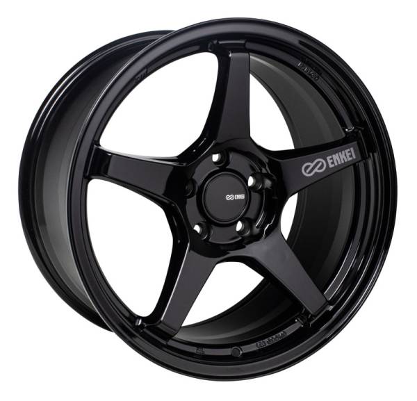 Enkei - Enkei TS-5 17x8 5x100 45mm Offset 72.6mm Bore Gloss Black - 521-780-8045BK