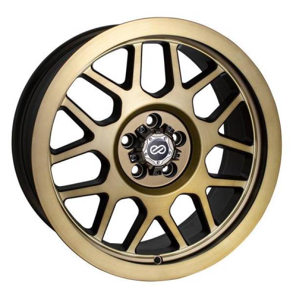 Enkei - Enkei Matrix 17x9 5x127 10mm Offset 108mm Bore Brushed Gold Wheel - 526-790-7310BG