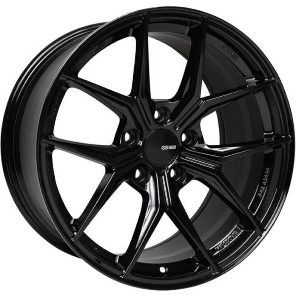 Enkei - Enkei TSR-X 20x8.5 40mm Offset 5x120 BP 72.6mm Bore Gloss Black Wheel - 529-285-1240BK