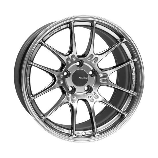 Enkei - Enkei GTC02 18x9.5 5x114.3 15mm Offset 75mm Bore Hyper Silver Wheel - 534-895-6515HS