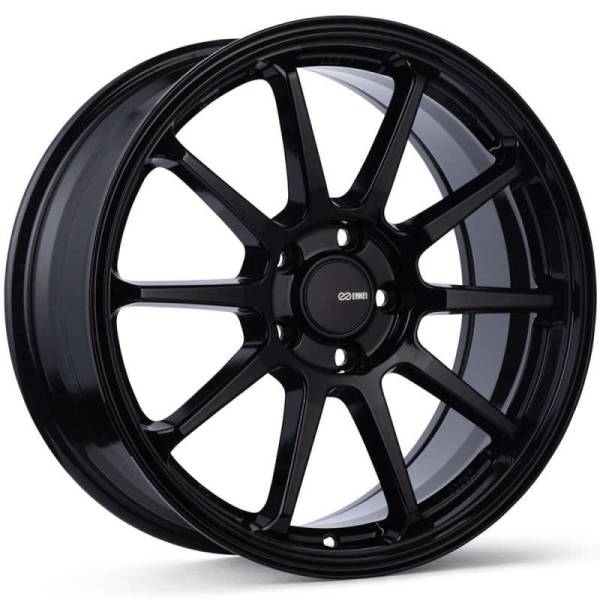 Enkei - Enkei PX-10 17x7.5 5x114.3 40mm Offset 72.6mm Bore Gloss Black Wheel - 536-775-6540BK