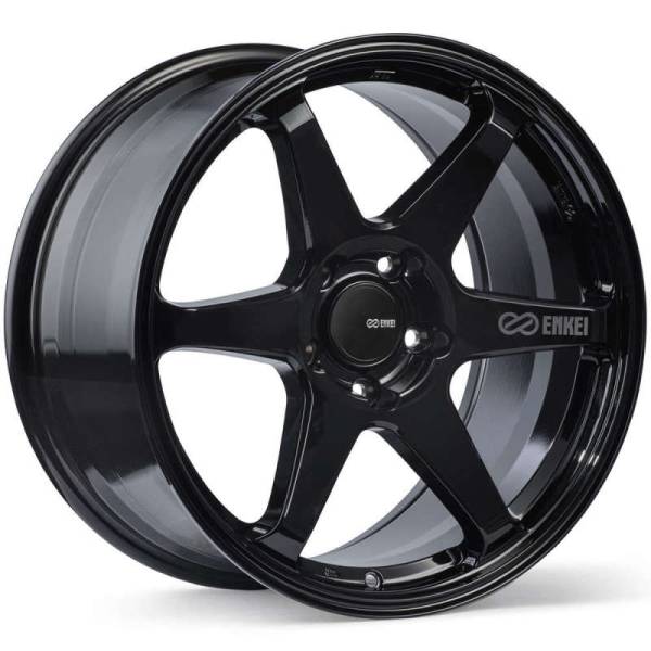 Enkei - Enkei T6R 17x9 40mm Offset 5x114.3 Bolt Pattern 72.6 Bore Gloss Black Wheel - 539-790-6540BK