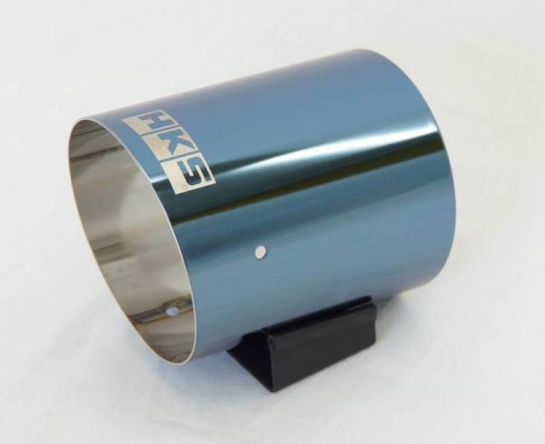 HKS - HKS Hi-Power SPEC-L Tail Tip Cover 94mm - Blue-SUS Tip - 34002-AK018