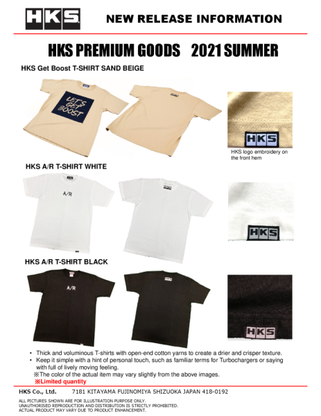 HKS - HKS A/R T-SHIRT XXL/WHITE - 51007-AK412