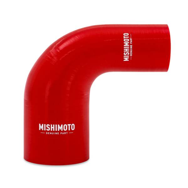 Mishimoto - Mishimoto Silicone Reducer Coupler 90 Degree 2in to 3in - Red - MMCP-R90-2030RD
