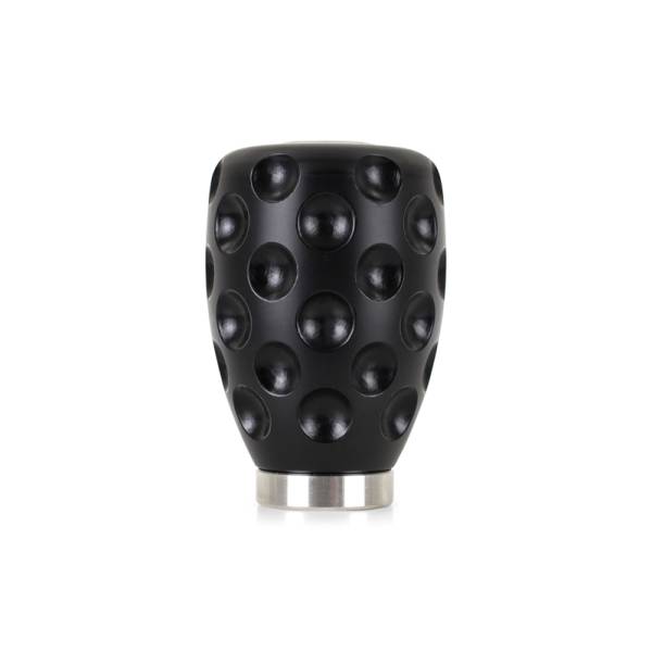 Mishimoto - Mishimoto Steel Core Dimple Shift Knob Black Delrin - MMSK-DMPL-BK