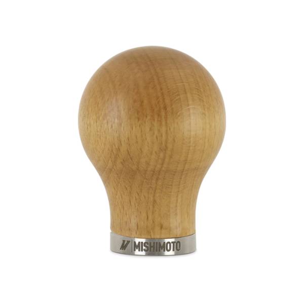 Mishimoto - Mishimoto Round Steel Core Wood Shift Knob - Beech - MMSK-WD-RBE