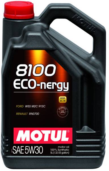 Motul - Motul 5L Synthetic Engine Oil 8100 5W30 ECO-NERGY - Ford 913C - 102898