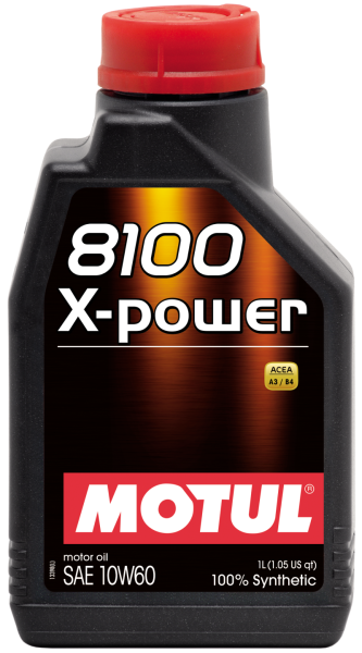Motul - Motul 1L Synthetic Engine Oil 8100 10W60 X-Power - ACEA A3/B4 - 106142