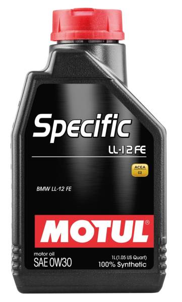 Motul - Motul 1L 100% Synthetic High Performance Engine Oil ACEA C2 BMW LL-12 FE+ 0W30 - 107301