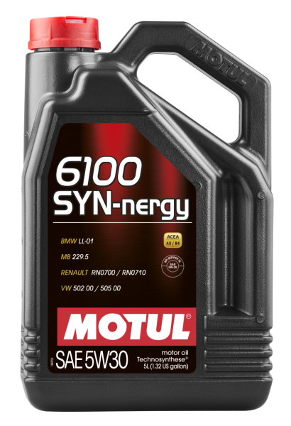 Motul - Motul 5L Technosynthese Engine Oil 6100 SYN-NERGY 5W30 - VW 502 00 505 00 - MB 229.5 - 107972