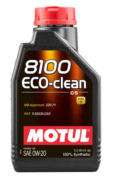 Motul - Motul 1L Synthetic Engine Oil 8100 Eco-Clean 0W20 - 108813