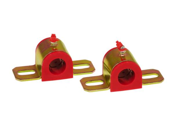 Prothane - Prothane Universal Greasable Sway Bar Bushings - 25MM - Type B Bracket - Red - 19-1181