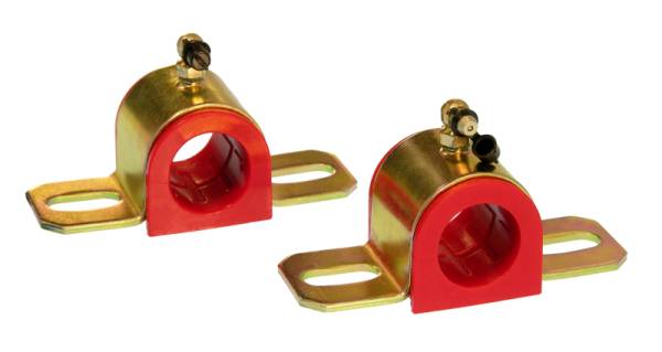 Prothane - Prothane Universal 90 Deg Greasable Sway Bar Bushings - 1 1/8in - Type B Bracket - Red - 19-1210