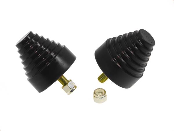 Prothane - Prothane Universal Bump Stop 2-1/4X2-1/4 Cone w/Stp - Black - 19-1318-BL