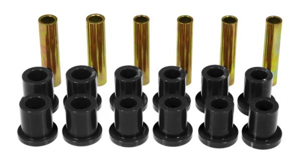 Prothane - Prothane 73-79 Ford F100/150 4wd Rear Spring & Shackle Bushings - Black - 6-1004-BL