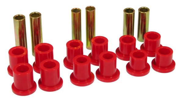 Prothane - Prothane 73-79 Ford F350 2wd Rear Leaf Spring Bushings - Red - 6-1006