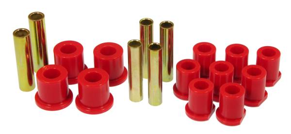 Prothane - Prothane 80-97 Ford (w/ Molded Shackles) Spring Bushings - Red - 6-1020