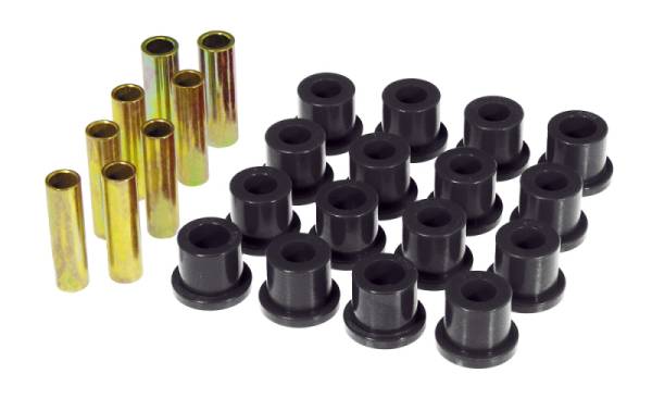 Prothane - Prothane 68-72 Ford F250 2wd Rear Spring & Shackle Bushings - Black - 6-1022-BL
