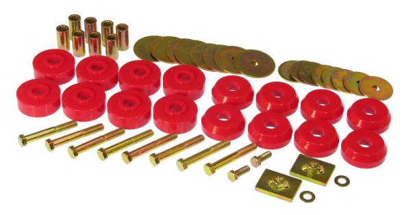 Prothane - Prothane 59-64 Chevy Impala / Belair Body Mount Kit - Red - 7-144