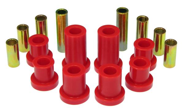 Prothane - Prothane 07-14 Chevy Silverado 2/4wd Upper/Lower Front Control Arm Bushings - Red - 7-243