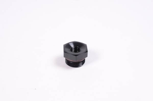 Radium Engineering - Radium Engineering 8AN ORB to 1/8NPT Female Adapter Fitting - Blk Anodized - 14-0119