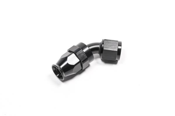 Radium Engineering - Radium Engineering -8AN 45 Degree PTFE Hose End - Black - 14-0635