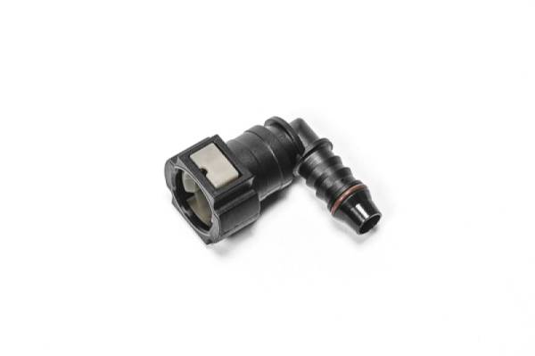 Radium Engineering - Radium Engineering 3/8in SAE Female to 90 degree 3/8in Barb Fitting - 14-0847