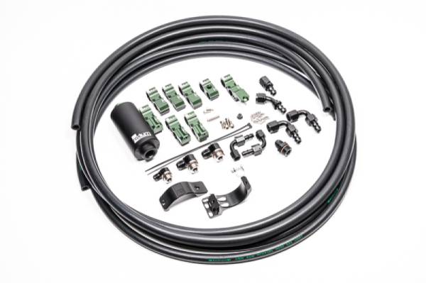 Radium Engineering - Radium Engineering Late Nissan Fuel Hanger Plumbing Kit Stainless Filter - 20-0702-03
