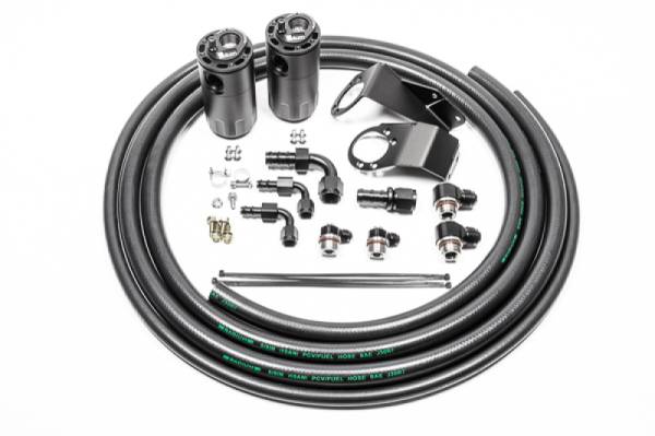 Radium Engineering - Radium Engineering 89-94 Nissan S13 Dual Catch Can Kit - Fluid Lock - 20-0727-FL