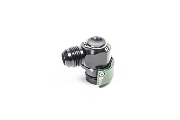 Radium Engineering - Radium V2 Quick Connect 19mm Male to 10AN Male 90 Degree - 20-0748