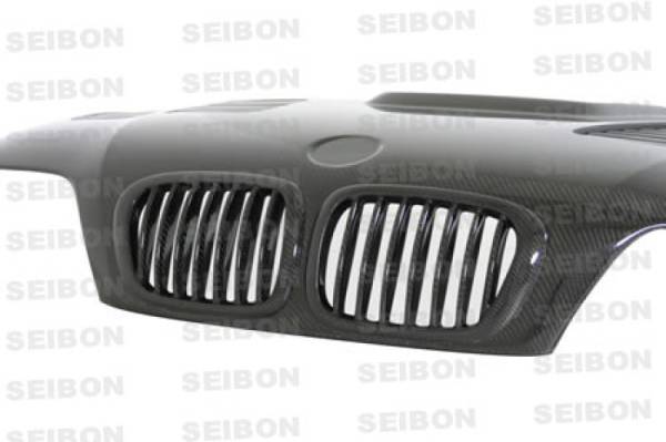 Seibon - Seibon 01-05 BMW E46 M3 GTR Style Carbon Fiber Hood - HD0105BMWE46M3-GTR