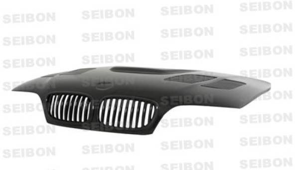Seibon - Seibon 02-05 BMW E46 2dr GTR-Style Carbon Fiber Hood - HD0205BMWE462D-GTR