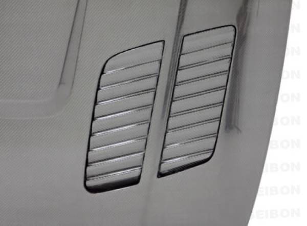 Seibon - Seibon 08-11 BMW 1 Series (E81/E82) 2DR/HB GTR-Style Carbon Fiber Hood - HD0809BMWE822D-GTR