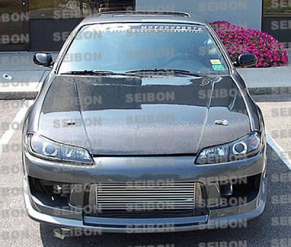Seibon - Seibon 99-01 Nissan S15 OEM Carbon Fiber Hood - HD9901NSS15-OE